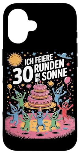 Ich Feiere 30 Runden Um Die Sonne Geburtstag Hülle für iPhone 16 Ich Feiere 30 Runden Um Die Sonne Geburtstag Hülle für iPhone 16 von Dreißig Dreissig 30 Geburtstag Galaxie