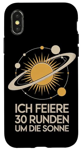 Ich Feiere 30 Runden Um Die Sonne Geburtstag Hülle für iPhone X/XS von Dreißig Dreissig 30 Geburtstag Galaxie