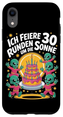 Ich Feiere 30 Runden Um Die Sonne Geburtstag Hülle für iPhone XR von Dreißig Dreissig 30 Geburtstag Galaxie