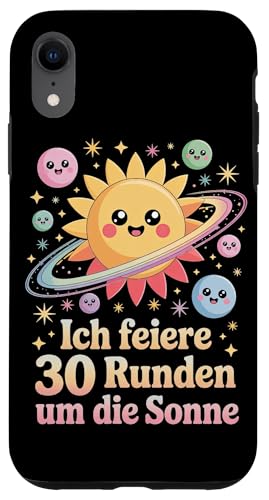 Ich Feiere 30 Runden Um Die Sonne Geburtstag Hülle für iPhone XR von Dreißig Dreissig 30 Geburtstag Galaxie