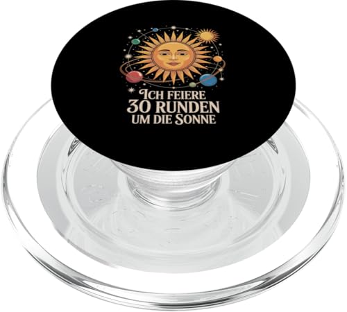 Ich Feiere 30 Runden Um Die Sonne Geburtstag PopSockets PopGrip für MagSafe Ich Feiere 30 Runden Um Die Sonne Geburtstag PopSockets PopGrip für MagSafe von Dreißig Dreissig 30 Geburtstag Galaxie