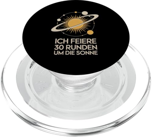 Ich Feiere 30 Runden Um Die Sonne Geburtstag PopSockets PopGrip für MagSafe von Dreißig Dreissig 30 Geburtstag Galaxie
