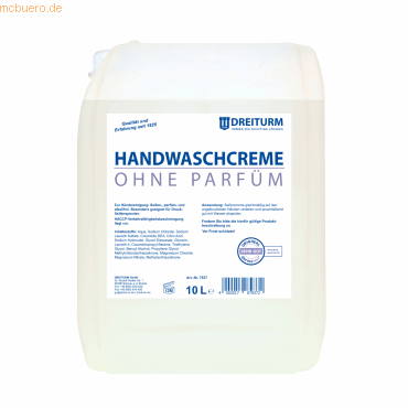 Dreiturm Handwaschcreme 7937 neutral 10l Dreiturm Handwaschcreme 7937 neutral 10l von Dreiturm