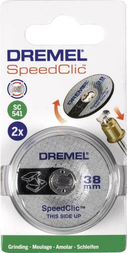 Dremel 2615S541JA 2er Speedclic - Schleifscheibe Durchmesser 38mm 2St. von Dremel