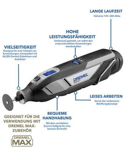 Dremel 8240-3/45 F0138240JF Akku-Multifunktionswerkzeug inkl. Akku, inkl. Ladegerät, mit Zubehör 1 von Dremel