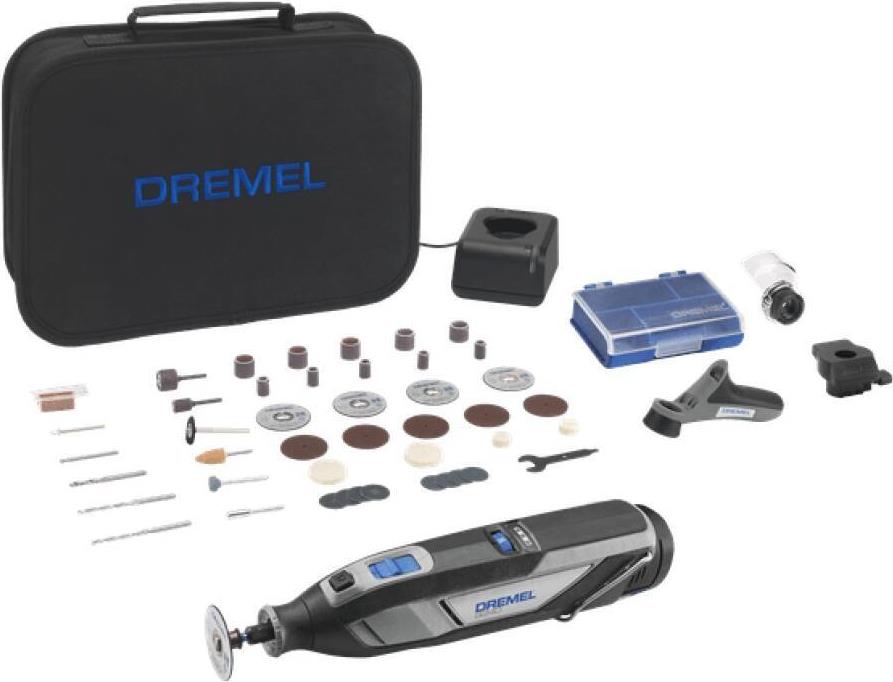 Dremel 8240-3/45 F0138240JF Akku-Multifunktionswerkzeug inkl. Akku, inkl. Ladegerät, mit Zubehör 12 V 2.0 Ah (F0138240JF) von Dremel