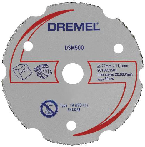 Dremel DSM500 2615S500JB Trennscheibe gerade 77mm 1 St. Hartholz, Weichholz, Sperrholz, Laminat, Kun Dremel DSM500 2615S500JB Trennscheibe gerade 77mm 1 St. Hartholz, Weichholz, Sperrholz, Laminat, Kun von Dremel