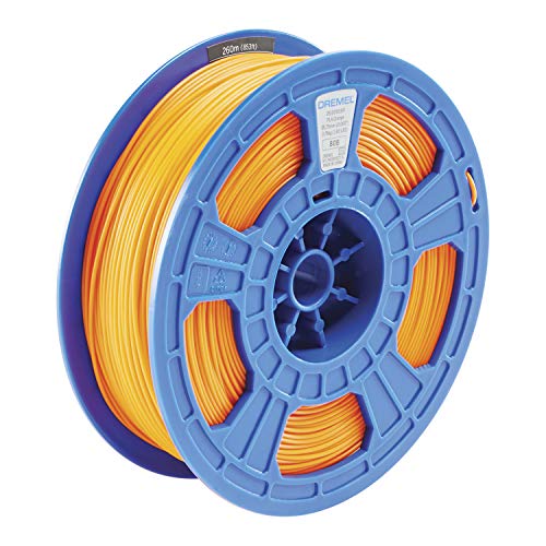 Dremel DigiLab PLA-ORA-01 3D-Drucker-Filament, 1,75 mm Durchmesser, 0,75 kg Spulengewicht, Farbe: Orange, RFID-fähig, neue Formel und 50% mehr pro Spule von Dremel