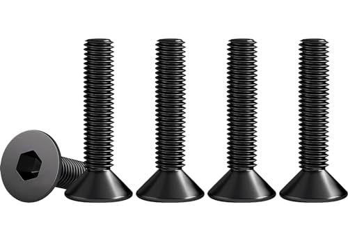 Drenky M4 X 25mm Senkschraube Edelstahl V2A VA A2 Innensechskantschraube DIN 7991 / ISO 10642 Senkkopfschrauben Rostfrei Maschinenschrauben Metrisches Regelgewinde, Schwarz, 50 Stück Drenky M4 X 25mm Senkschraube Edelstahl V2A VA A2 Innensechskantschraube DIN 7991 / ISO 10642 Senkkopfschrauben Rostfrei Maschinenschrauben Metrisches Regelgewinde, Schwarz, 50 Stück von Drenky