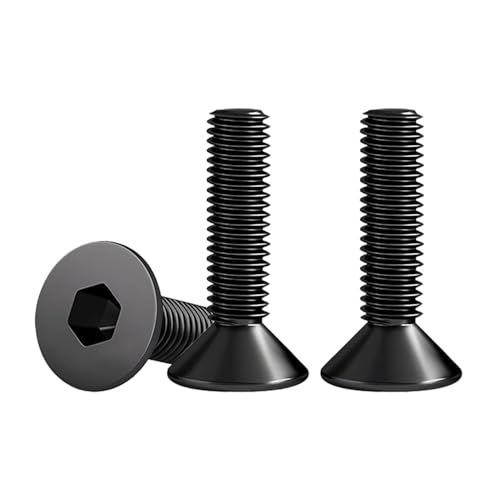 Drenky M8 X 20mm Senkschraube Edelstahl V2A VA A2 Innensechskantschraube DIN 7991 / ISO 10642 Senkkopfschrauben Rostfrei Maschinenschrauben Metrisches Regelgewinde, Schwarz, 10 Stück Drenky M8 X 20mm Senkschraube Edelstahl V2A VA A2 Innensechskantschraube DIN 7991 / ISO 10642 Senkkopfschrauben Rostfrei Maschinenschrauben Metrisches Regelgewinde, Schwarz, 10 Stück von Drenky