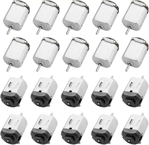 20 Stück DC Micro Motor, 3V Mini Kleine Elektromotor für Spielzeugautos Wissenschaftliche Experimente DIY-Spielzeug 15000 RPM 20 Stück DC Micro Motor, 3V Mini Kleine Elektromotor für Spielzeugautos Wissenschaftliche Experimente DIY-Spielzeug 15000 RPM von Drepint