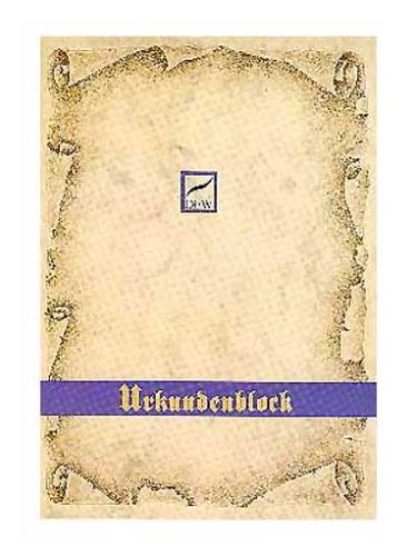 Dresdner Feinpapier 880110 - Urkundenblock A4 20 Blatt von Dresdner-Feinpapier GmbH