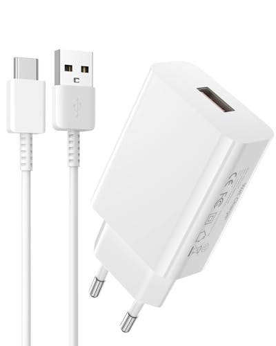 18W Schnellladegerät mit USB Type C Kabel für Samsung Galaxy S24/S23/S22/S21/S20/A50/A54/A51/A53/A54/A33/A3/S10/S9/S8/Note 8/9 und andere Android Geräte - Quick Charge Netzteil für zügiges Aufladen 18W Schnellladegerät mit USB Type C Kabel für Samsung Galaxy S24/S23/S22/S21/S20/A50/A54/A51/A53/A54/A33/A3/S10/S9/S8/Note 8/9 und andere Android Geräte - Quick Charge Netzteil für zügiges Aufladen von Dresz