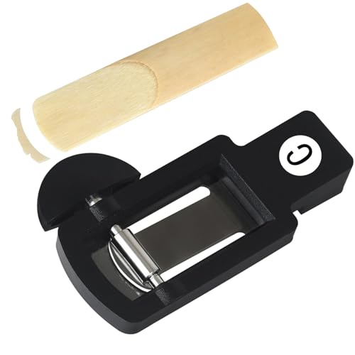 Dreuhuing Sax Reed Trimmer, Bass und Sopran Saxophon Reparatur Werkzeug Reed Cutter Saxophon Zubehör Holzblasinstrument Werkzeug Sax Reed Cutting Machine von Dreuhuing
