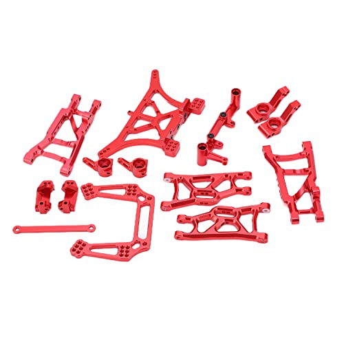 1/10 RC Aluminium -Legierungs -Upgrade -Teile -Kit für Slash - Präzisionsbearbeitete Zubehör Set - Idealer Ersatz für RC -Auto -Enthusiasten - für Slash 1/10 RC Car (Rot) von Drfeify