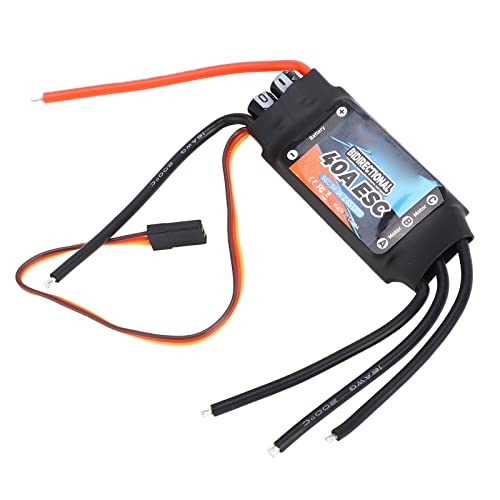 Gtskytenrc Bidirektional 40A Bürstenloser Esc 2-6s Elektrischer Geschwindigkeitsregler für RC -Autoboot von Drfeify