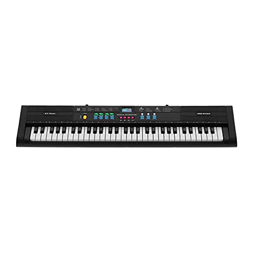 Professionelles Elektrisches Tastatur Klavier - 61 Multifunktionale Instrumentenschlüssel mit USB -Kabel und Mikrofon für Kinder und Anfänger von Drfeify