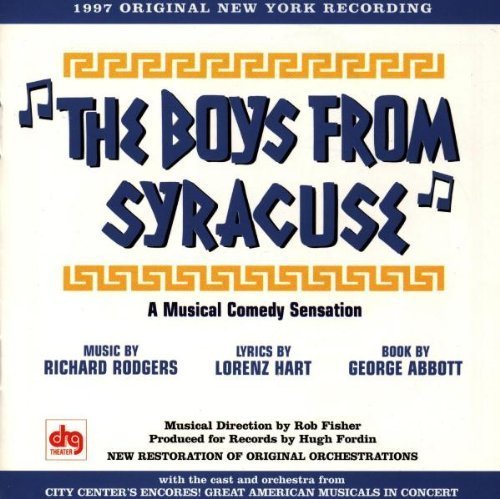 The Boys from Syracuse (1997 Studio Cast) Cast Recording edition (1997) Audio CD von Drg