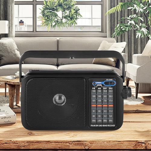 Tragbares Radio, Transistoren AM/FM Radio mit Lautsprecher Retro Multiband Radios 220V/50Hz Batteriebetrieben, kann zu Hause oder im Freien verwendet werden Tragbares Radio, Transistoren AM/FM Radio mit Lautsprecher Retro Multiband Radios 220V/50Hz Batteriebetrieben, kann zu Hause oder im Freien verwendet werden von Drhomeam