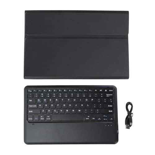 DriKou -Tastaturgehäuse, Einstellbarer Winkel TPU -Tablet -Hülle mit magnetisch Abnehmbarer Tastatur TB370FU TB371FC für Tab P12 12,7 -Zoll -Tablette 2023 (Black) von DriKou
