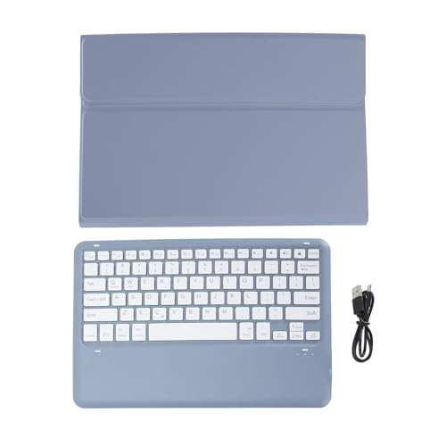 DriKou -Tastaturgehäuse, Einstellbarer Winkel TPU -Tablet -Hülle mit magnetisch Abnehmbarer Tastatur TB370FU TB371FC für Tab P12 12,7 -Zoll -Tablette 2023 (Purple) von DriKou