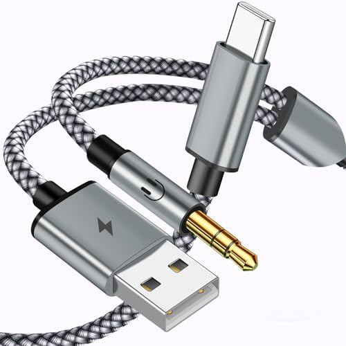 USB C auf 3,5 mm AUX-Kabel mit Ladegerät, 2-in-1 USB C auf 3,5 mm Kopfhörer, Auto-Stereo-Aux-Kabel mit PD 18 W Ladegerät, kompatibel mit iPhone 16/16Pro/15/15Pro, Galaxy S24 Ultra/S24/S23/S21FE, Pixel USB C auf 3,5 mm AUX-Kabel mit Ladegerät, 2-in-1 USB C auf 3,5 mm Kopfhörer, Auto-Stereo-Aux-Kabel mit PD 18 W Ladegerät, kompatibel mit iPhone 16/16Pro/15/15Pro, Galaxy S24 Ultra/S24/S23/S21FE, Pixel von Drift