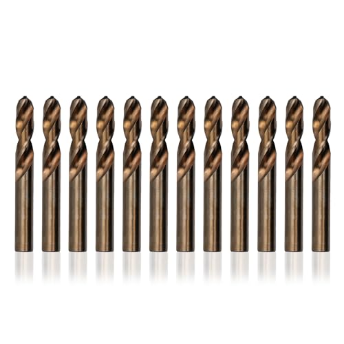 Drill America D/ASTCO17/64P12 Cobalt Schwerlast-Bohrer-Bit mit geteilter Spitze (12 Stück), D/ASTCO Serie von Drill America