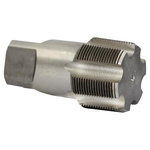 Drill America DWT-Serie Qualtech Hochgeschwindigkeitsstahl-Rohrgewindebohrer, unbeschichtet (hell), rund mit quadratischem Endschaft, 5,1 cm (11 Zoll) NPT (1 Stück) von Drill America