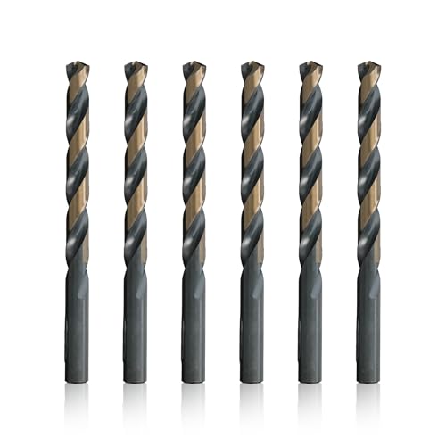 Drill America KFD-Bohrer-Bit, 1,27 cm, Hochgeschwindigkeitsstahl, Schwarz und Gold, 6 Stück Drill America KFD-Bohrer-Bit, 1,27 cm, Hochgeschwindigkeitsstahl, Schwarz und Gold, 6 Stück von Drill America