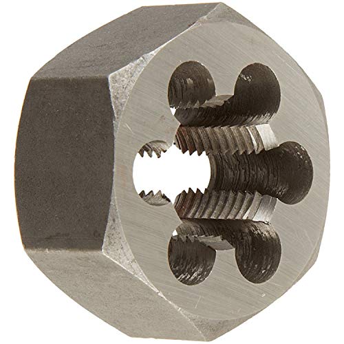 HSS-America DWT Carbon Stahl Sechskant Schneideisen (# 4–101,6–12,7 cm-8, M1,6 x Ring – M50 x 1,5, Standard und Linke Hand), unbeschichtet (hell) Finish, 8-32, 1 von Drill America