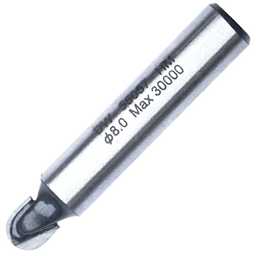 Hohlkehlfräser 6,35mm Kugelfräser HM Holzbearbeitung Holzfräser Oberfräse von Drillcraft