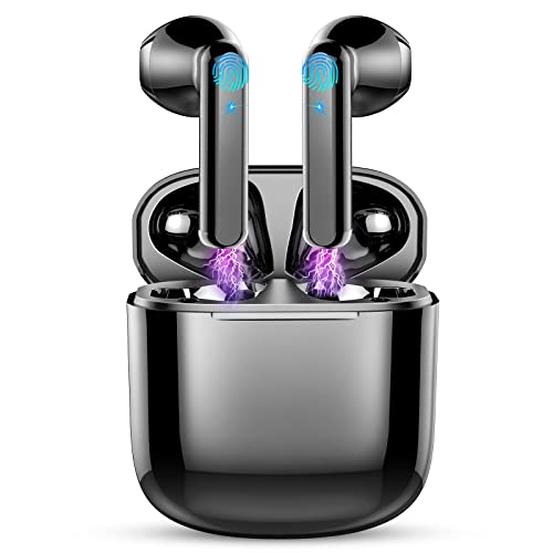 Bluetooth 5.3 Kopfhörer In Ear Kopfhörer Kabellos Bluetooth ENC Noise Cancelling mit 4 Mic, Kabellose Kopfhörer 35H Deep Bass Wireless Kopfhörer Mini Earbuds, IP7 Wasserdicht Ohrhörer USB-C[2023 Nenu] von Drsaec