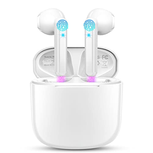 Bluetooth 5.3 Kopfhörer In Ear Kopfhörer Kabellos Bluetooth ENC Noise Cancelling mit 4 Mic, Kabellose Kopfhörer 35H Deep Bass Wireless Kopfhörer Mini Earbuds, IP7 Wasserdicht Ohrhörer USB-C[2023 Nenu] von Drsaec