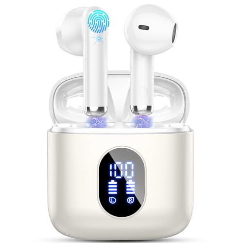 Bluetooth 5.4 Kopfhörer, Kopfhörer Kabellos Bluetooth In Ear Kopfhörer, 2024 Kabellose Kopfhörer mit 4 ENC Mic, Noise Cancelling Earbuds 30Std Tiefer Bass, USB-C, IP7 Wasserdicht Ohrhörer, LED-Anzeige Bluetooth 5.4 Kopfhörer, Kopfhörer Kabellos Bluetooth In Ear Kopfhörer, 2024 Kabellose Kopfhörer mit 4 ENC Mic, Noise Cancelling Earbuds 30Std Tiefer Bass, USB-C, IP7 Wasserdicht Ohrhörer, LED-Anzeige von Drsaec