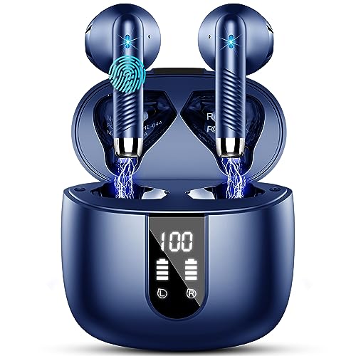 Drsaec Bluetooth Kopfhörer, In Ear Kopfhörer Kabellos Bluetooth 5.3 Kabellose Kopfhörer mit 4 Mic, 2023 Neue ENC Noise Cancelling Wireless Earbuds 48H Tiefer Bass, IP7 Wasserdicht Ohrhörer USB-C von Drsaec