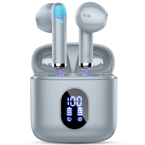 Bluetooth 5.4 Kopfhörer, Kopfhörer Kabellos Bluetooth In Ear Kopfhörer, 2024 Kabellose Kopfhörer mit 4 ENC Mic, Noise Cancelling Earbuds 30Std Tiefer Bass, USB-C, IP7 Wasserdicht Ohrhörer, LED-Anzeige von Drsaec