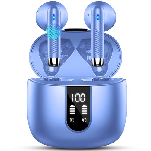 Kopfhörer Kabellos Bluetooth 5.3, Bluetooth Kopfhörer In Ear 2024 Kabellose Kopfhörer mit 4 HD Mic, Neue Wireless Earbuds ENC Noise Cancelling 48Std Tiefer Drahtlose Ohrhörer Kopfhörer Kabellos Bluetooth 5.3, Bluetooth Kopfhörer In Ear 2024 Kabellose Kopfhörer mit 4 HD Mic, Neue Wireless Earbuds ENC Noise Cancelling 48Std Tiefer Drahtlose Ohrhörer von Drsaec