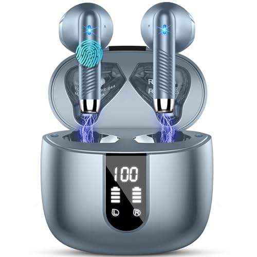 Kopfhörer Kabellos Bluetooth 5.3, Bluetooth Kopfhörer In Ear 2024 Kabellose Kopfhörer mit 4 Mic, Neue Wireless Earbuds ENC Noise Cancelling 48H Tiefer Bass, IP7 Wasserdicht Ohrhörer, LED-Anzeige USB-C von Drsaec