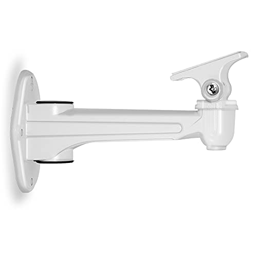 Drsn Mini Beamer Halterung für Wand - 17cm - Traglast 3 kg - 360° Drehbar, 60° Neigbar, für CCTV/Kamera/Projektor/Webcam, Aluminium - Weiß von Drsn