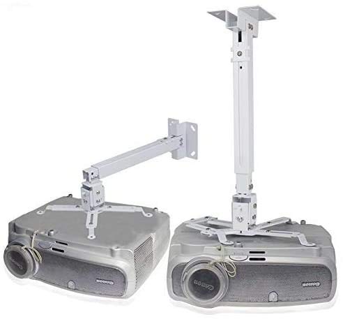 Drsn Universal-Projektor Deckenhalterung, 43-65 cm Höhenverstellbar, bis 30kg, ±30° Neigbar, 360° Schwenkbar, Neigbare Projektor-Halterung für die Decke/Wand - Verdickter Stahl - Weiß Drsn Universal-Projektor Deckenhalterung, 43-65 cm Höhenverstellbar, bis 30kg, ±30° Neigbar, 360° Schwenkbar, Neigbare Projektor-Halterung für die Decke/Wand - Verdickter Stahl - Weiß von Drsn