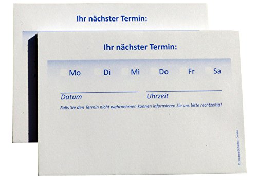 10 x Terminblöcke Terminblock Nr.3 -Terminzettel Termine - Praxis Studio Ärzte Frisör, Maniküre (22679_39K) von Druckerei Scharlau
