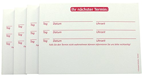 10 x Terminblöcke Terminblock Nr.6 -Terminzettel Termine - Praxis Studio Ärzte Frisör, Maniküre (22682_23K) von Druckerei Scharlau