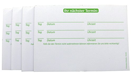 10 x Terminblöcke Terminblock Nr.6 -Terminzettel Termine - Praxis Studio Ärzte Frisör, Maniküre (22682_64K) von Druckerei Scharlau