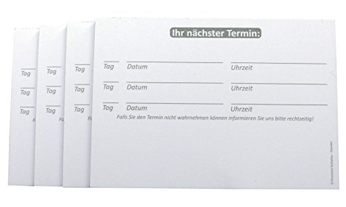10 x Terminblöcke Terminblock Nr.6 -Terminzettel Termine - Praxis Studio Ärzte Frisör, Maniküre (22682_96N) von Druckerei Scharlau