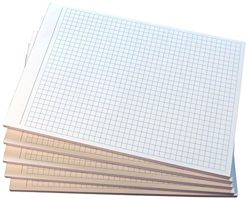 18x Notizblocks kariert in Grau - Notizen - 50 Blatt, DIN A5, 50 Blatt, Qualitäts-Offset-Papier 80g/m² (22209) von Druckerei Scharlau