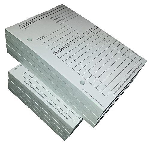 1x Lieferscheinblock - 100 Blatt DIN A6 Hochformat - gelocht - (22422) von Druckerei Scharlau