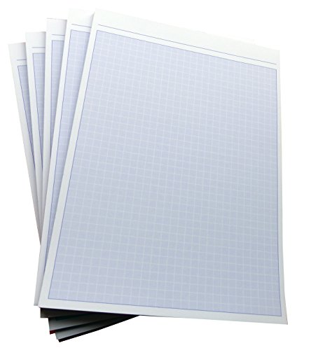 3x Notizblocks negativ kariert in BLAU - Notizen - 50 Blatt, DIN A5, 50 Blatt, Qualitäts-Offset-Papier 80g/m² (22743) von Druckerei Scharlau