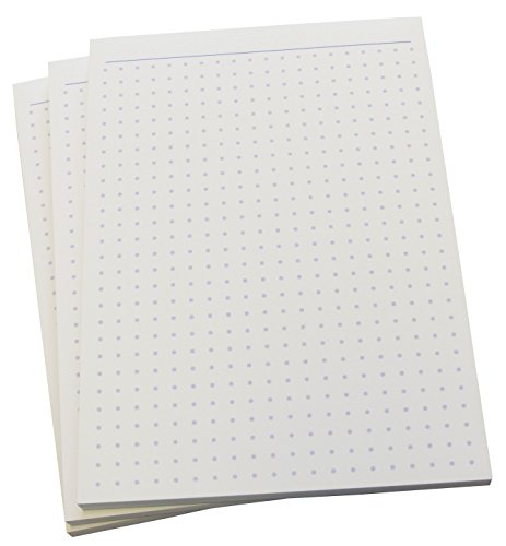 8x Notiz-Block - gepunktet in BLAU - 50 Blatt - Staffelpreise verfügbar - DIN A6 Format (22302) von Druckerei Scharlau