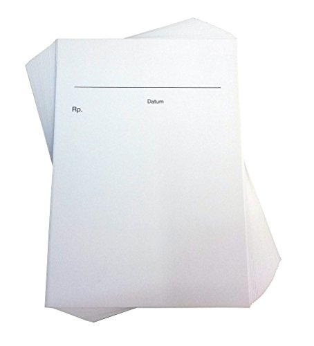 Arzt-Rezept "Rp", DIN A6, 100 Blatt Privatrezept-Vordruck auf Qualitäts-Offset-Papier 90g/m² (22330) von Druckerei Scharlau