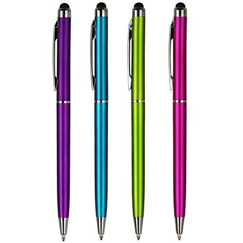 4x Touch Pen für Samsung Galaxy iPhone Eingabe PAD / phone + Kugelschreiber von Druckspezialist